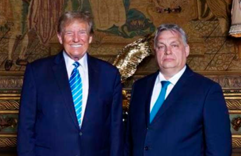 Trump Welcomes Hungarian PM Viktor Orban to Mar-a-Lago