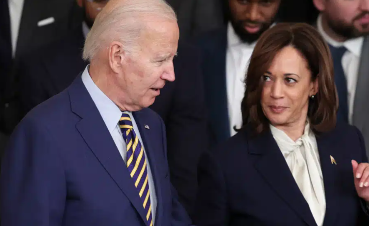 Photos of Biden, Harris Goes Viral Amid Talk of Him Dropping Out