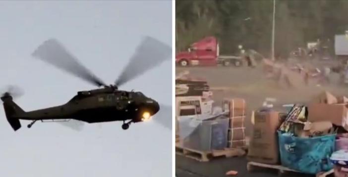 Huge Update: Black Hawk Pilots Grounded After Rotor Washing Helene Volunteers' Aid Cache