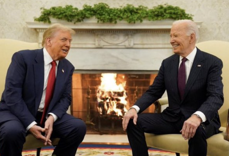 Watch: Trump and Biden 'Act Like Buddies' in Oval Office Meet