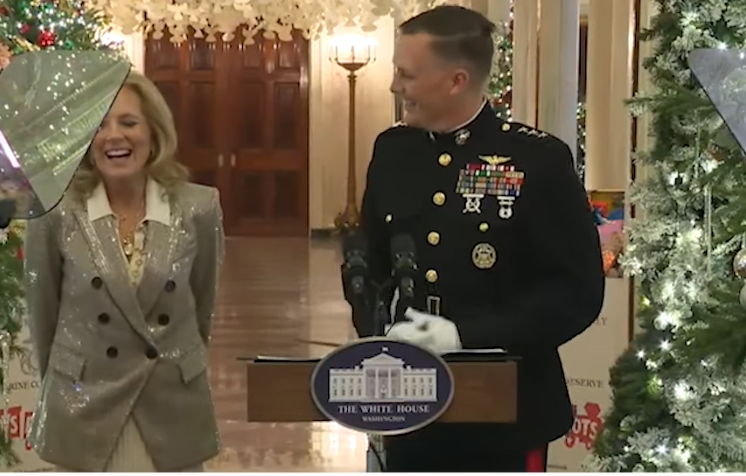 Watch: Young Child Corrects Jill Biden When She Says 'Happy Holidays'