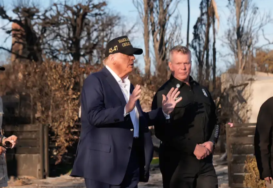 Newsom Thanks Trump for Visiting Southern California to Assess Wildfire Damage