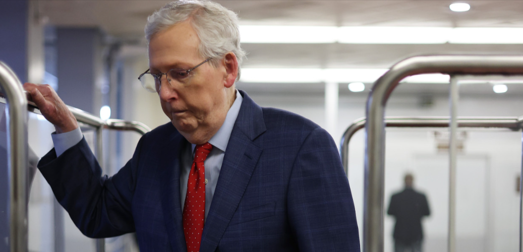 Video Goes Viral Of Mitch McConnell In Wheelchair After Fall