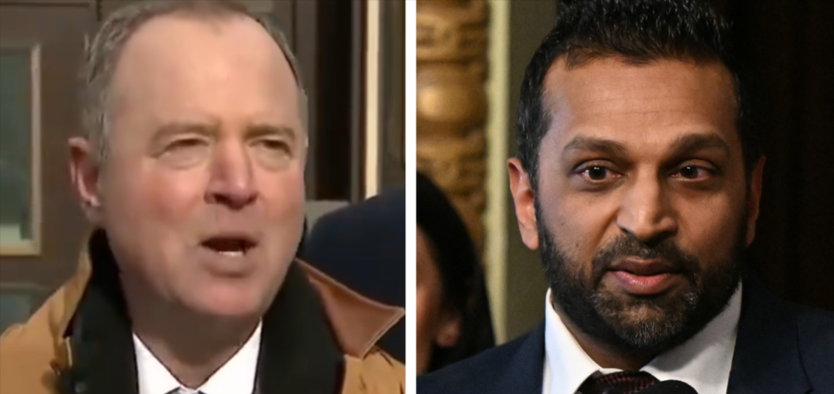 Schiff Protests Kash Patel At FBI Building, Fails To Stop Confirmation